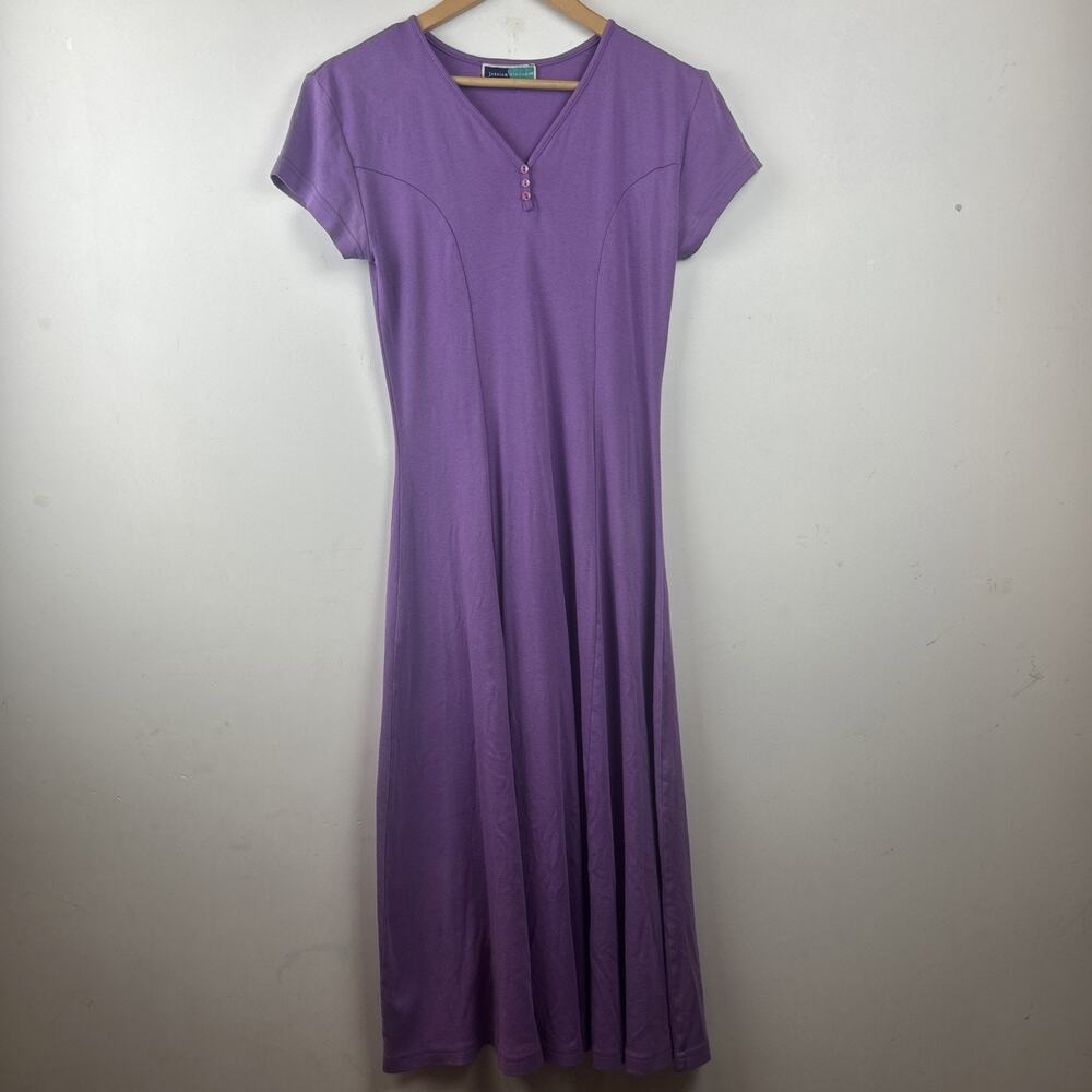 Jessica Steven’s Purple 90’s Long A-Line Dress